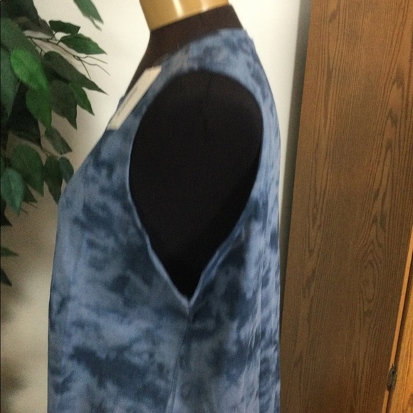 SONOMA 0X Blue dye crewneck muscle tank hi/lo NWT Sonoma - Picture 8 of 10